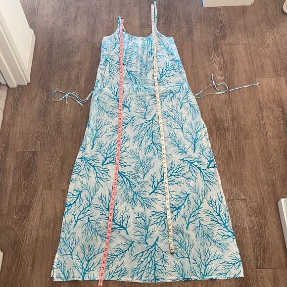 NWOT Michael Kors 'Latana' Cotton Cover-Up Maxi Dress ~ in Light Blue and White - Picture 9 of 15